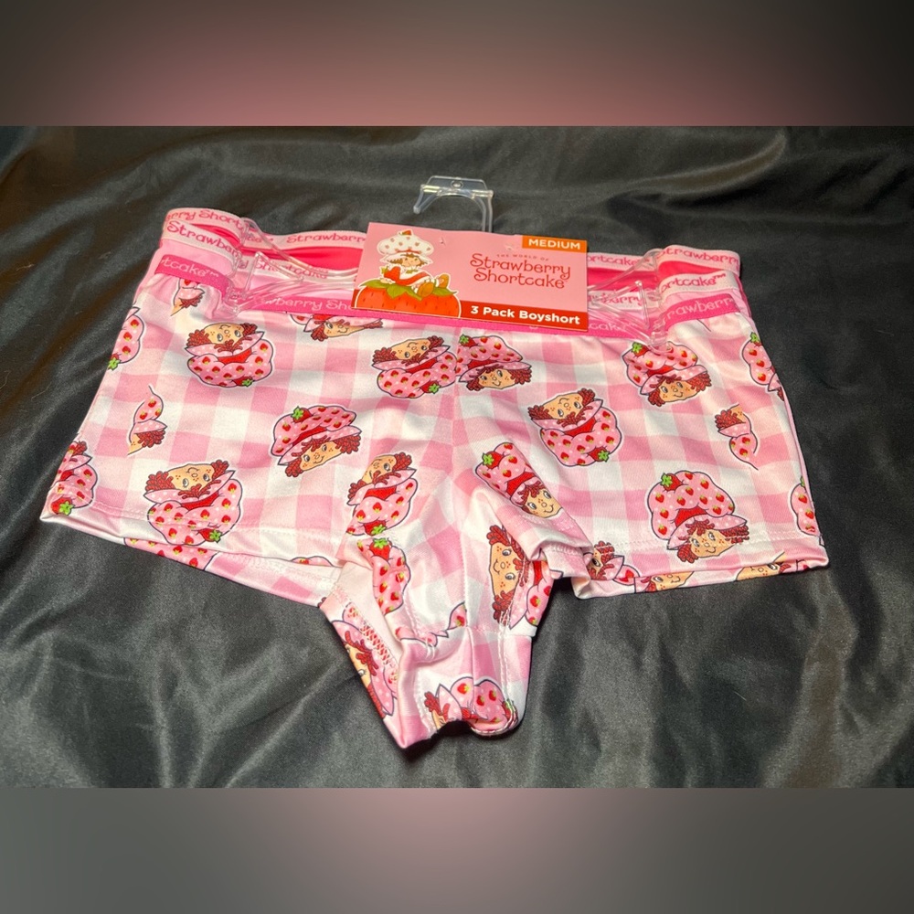 Strawberry Shortcake 3 Pack Boyshort Underwear Medium NWT